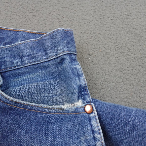 Vintage Wrangler Jeans Mens 34x31 (32x29) Blue Cowboy Denim 13MWZ Western - Picture 4 of 10